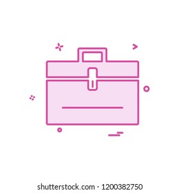 Breifcase icon design vector