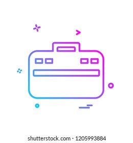 Breifcase icon design vector