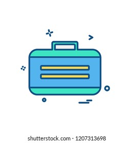 Breifcase icon design vector