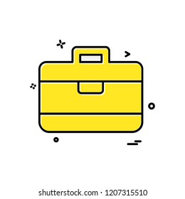 Breifcase icon design vector