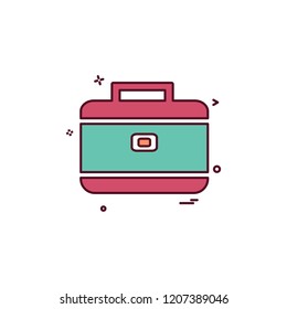 Breifcase icon design vector 