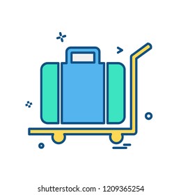 Breifcase icon design vector