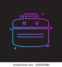 Breifcase icon design vector