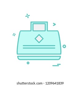Breifcase icon design vector