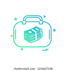 Breifcase icon design vector