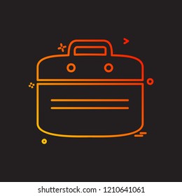 Breifcase icon design vector