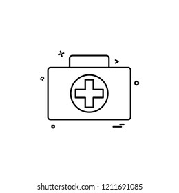 Breifcase icon design vector 