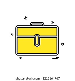 Breifcase icon design vector