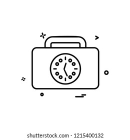 Breifcase icon design vector