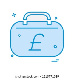 Breifcase icon design vector