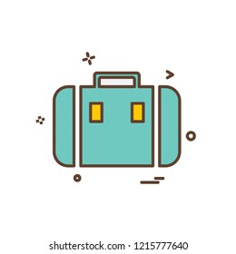 Breifcase icon design vector