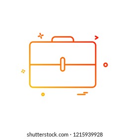 Breifcase icon design vector