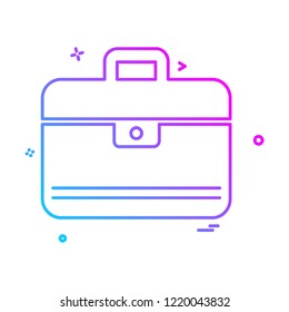 Breifcase icon design vector