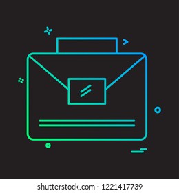 Breifcase icon design vector