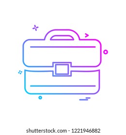 Breifcase icon design vector