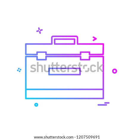 Breifcase icon design vector
