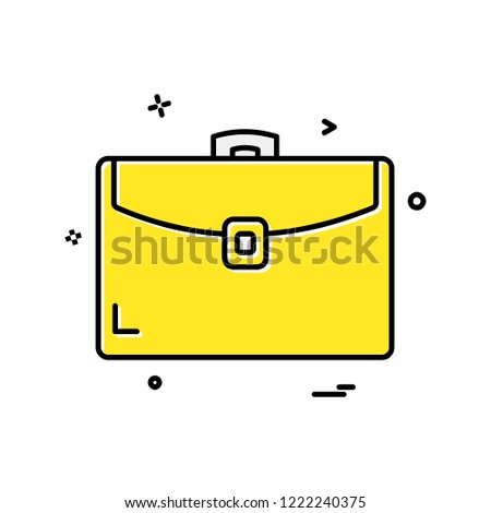 Breifcase icon design vector