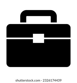 Breifcase Vector Glyph Icon For Personal And Commercial Use.
