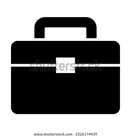 Breifcase Vector Glyph Icon For Personal And Commercial Use.
