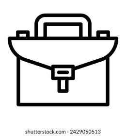 Breifcase Vector Line Icon Design