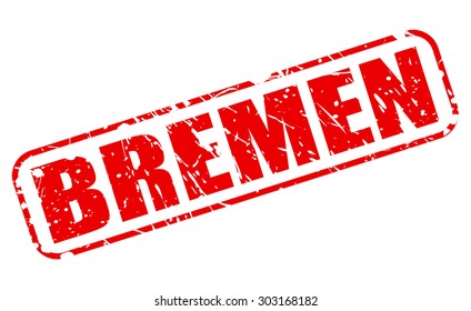 Bremen red stamp text on white