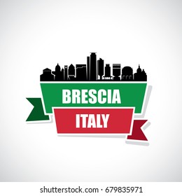 Brescia skyline - Italy - vector illustration