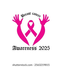 Brest cancer t shirt design illustration