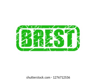 Brest green stamp