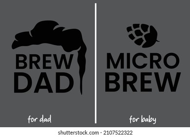 Shirt-Design von Brew Papa und Mikro-Braut