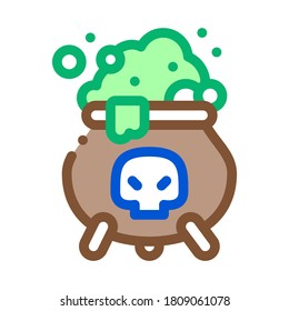 brew potion icon vector. brew potion sign. color symbol illustration