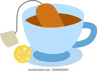 Brewed tea clipart drawing illustration 