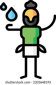 brewer isolated design element stock illustration. Vector on a white background