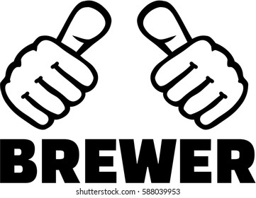 Brewer with thumbs