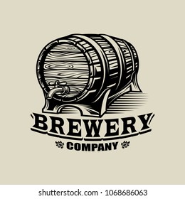 Brewery Beer Logo Black White Stock Vector (Royalty Free) 1068686063 ...