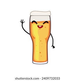 brewery beer mug character cartoon. lager full, pub liquid, hand black brewery beer mug character sign. isolated symbol vector illustration