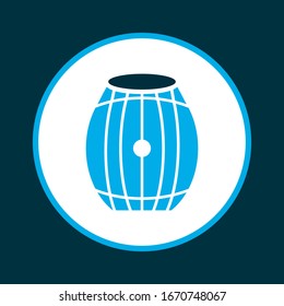 Brewery icon colored symbol. Premium quality isolated barrel of beer element in trendy style.