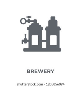 Brewery icon. Brewery design concept from Drinks collection. Simple element vector illustration on white background.