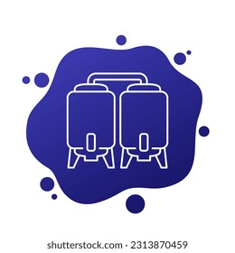 brewery icon, line vector design