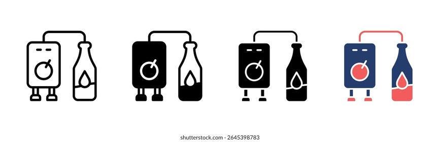 Brewery icon sheet multiple style collection