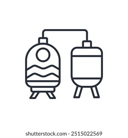 brewery icon. vector.Editable stroke.linear style sign for use web design,logo.Symbol illustration.