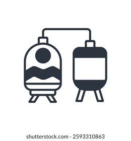 brewery icon. vector.Editable stroke.linear style sign for use web design,logo.Symbol illustration.
