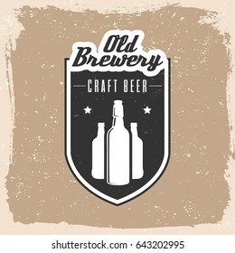 Brewery logo emblem design. vector illustration.
