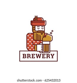 Brewery. Logo template.
