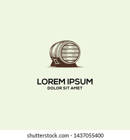 brewery logo template eps 10