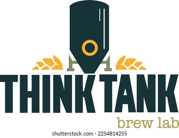 Brewery Logo Think Tank Blue