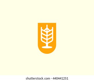 Brewery logotype. Beer vector logo design template. Pub modern symbol. Stylized mug of beer badge emblem. 