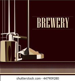 brewery retro, drink, beer, oktoberfest, beautiful vector vintage brewery silhouette