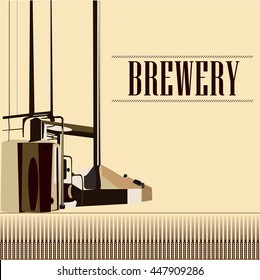brewery retro, drink, beer, oktoberfest, beautiful vector vintage brewery silhouette