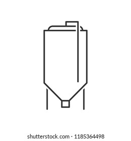 Brewery tank outline icon