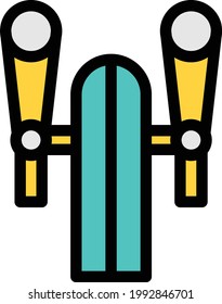 brewery vector color line icon